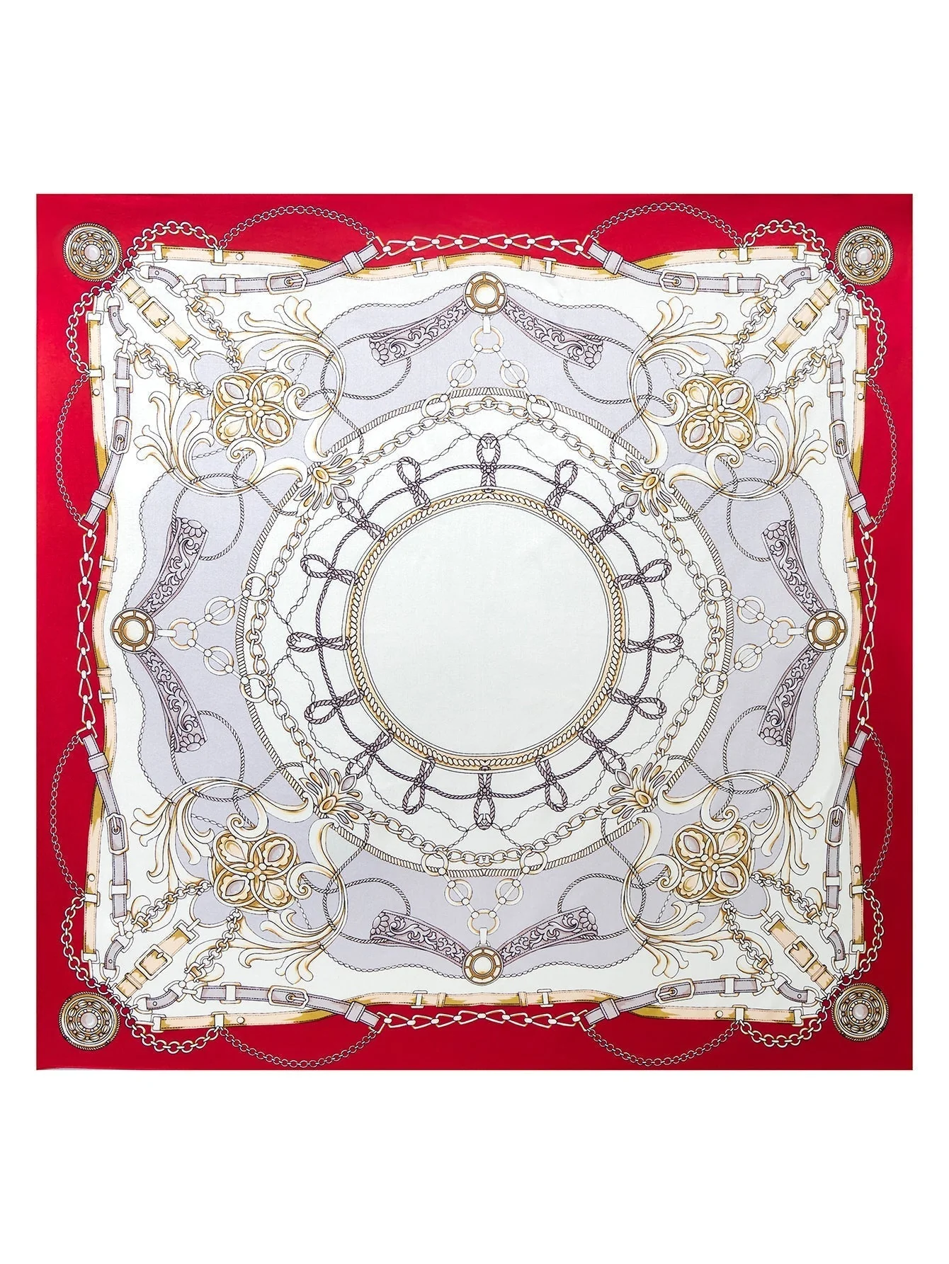 Pañuelo chal cuadrado estampado 100% seda de morera 88*88cm - Image 30