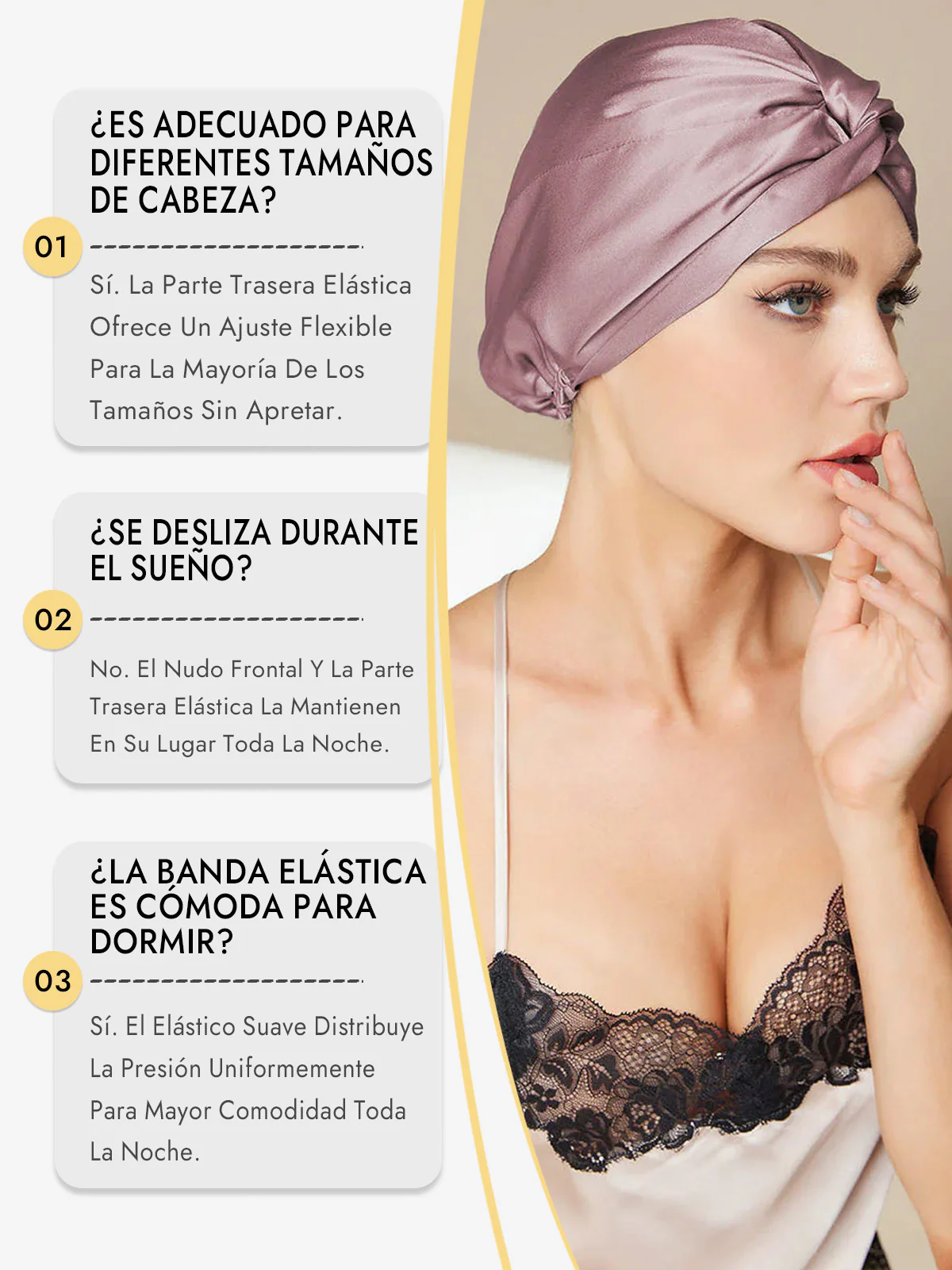 Gorro De Pura Seda Con Nudo Frontal - Image 16