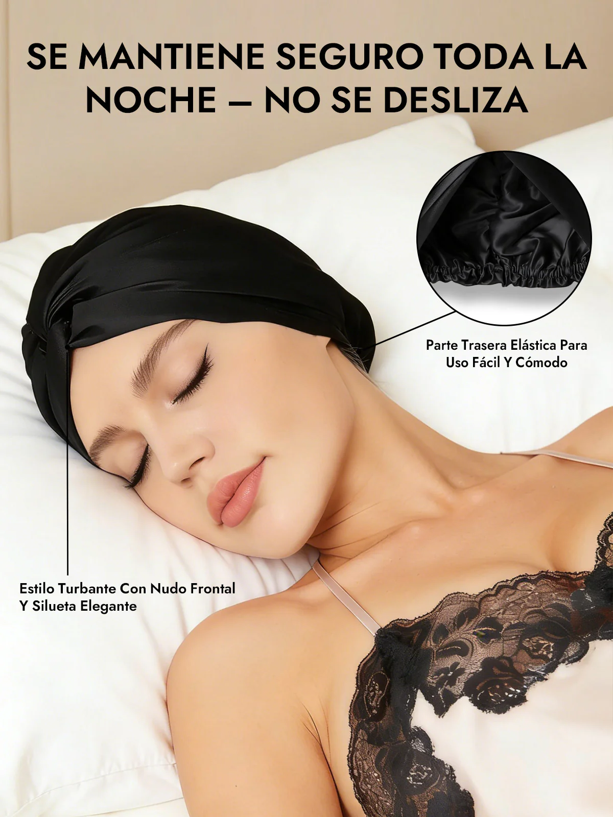 Gorro De Pura Seda Con Nudo Frontal - Image 22