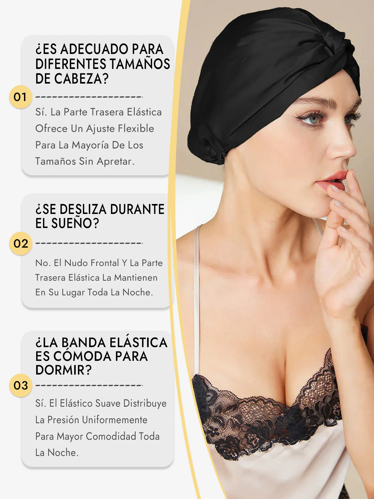 Gorro De Pura Seda Con Nudo Frontal - Image 24
