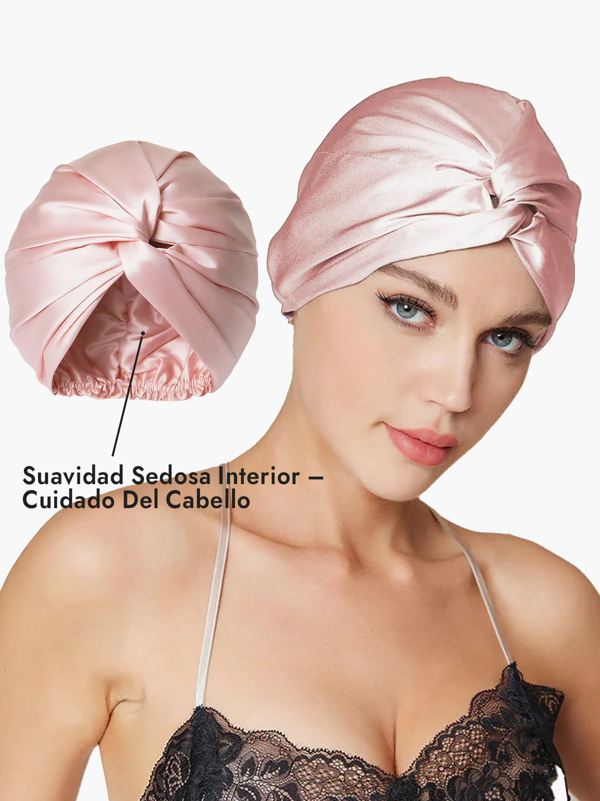 Gorro De Pura Seda Con Nudo Frontal - Image 28