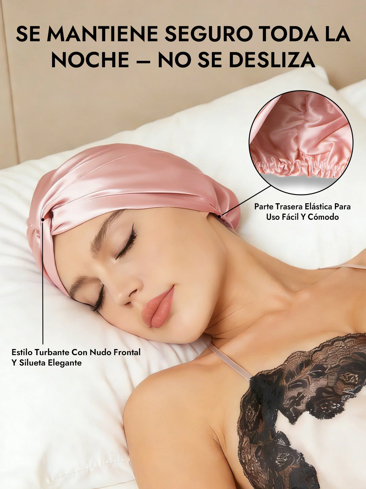 Gorro De Pura Seda Con Nudo Frontal - Image 30