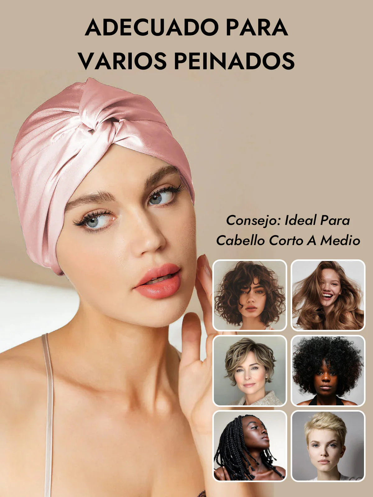 Gorro De Pura Seda Con Nudo Frontal - Image 31