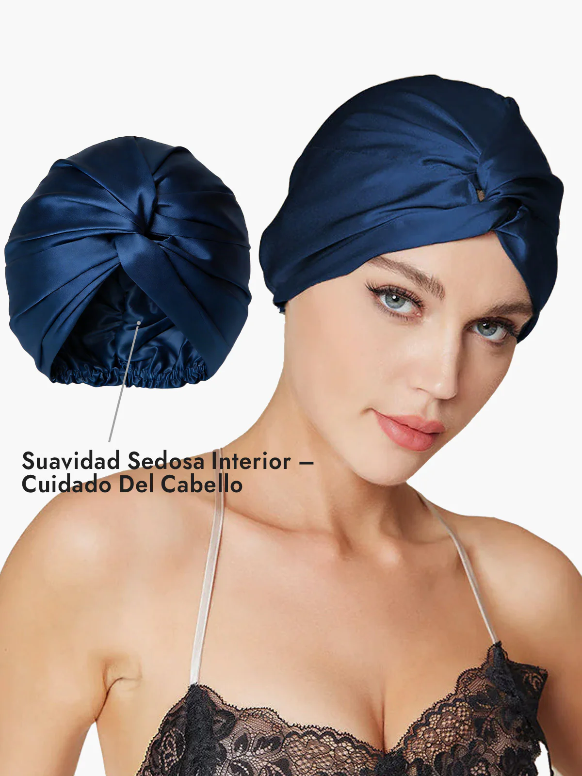 Gorro De Pura Seda Con Nudo Frontal - Image 36
