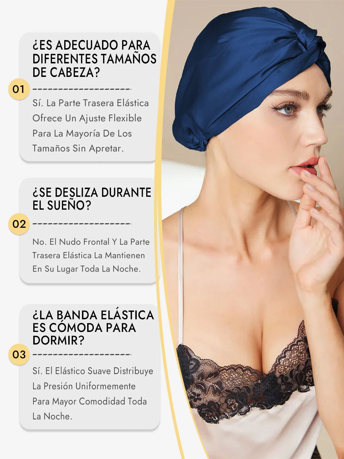 Gorro De Pura Seda Con Nudo Frontal - Image 40