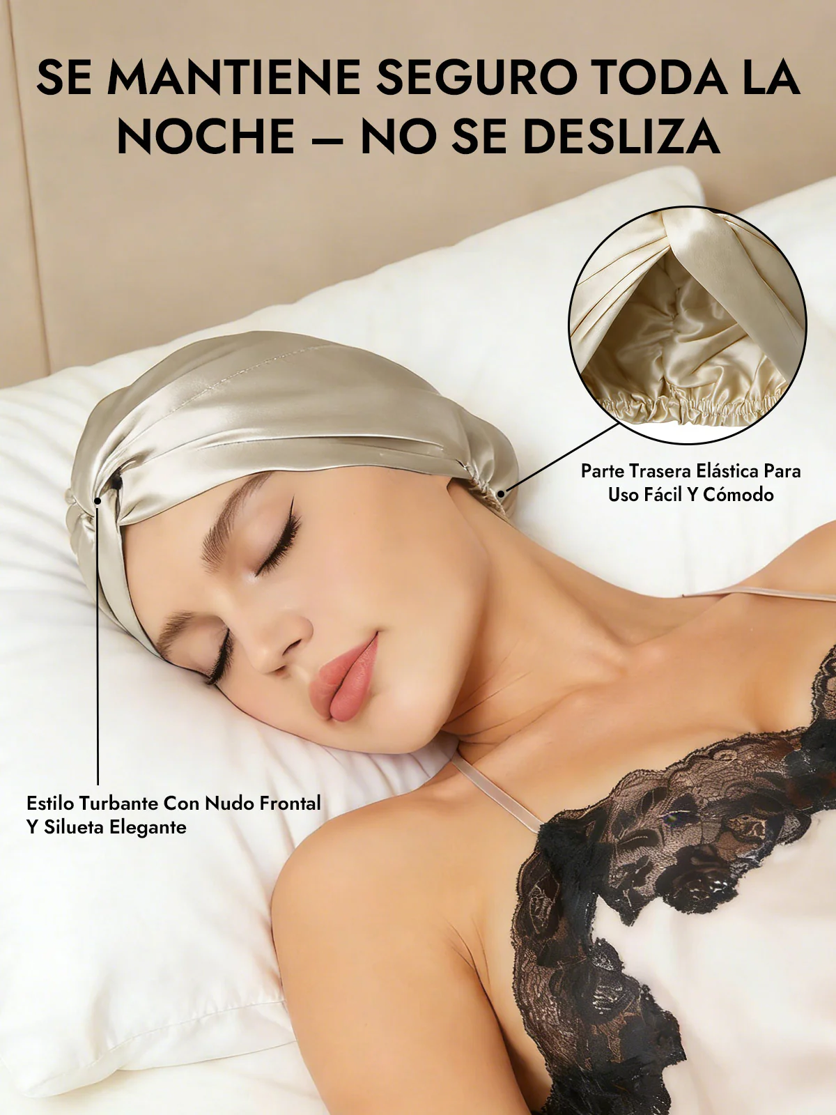 Gorro De Pura Seda Con Nudo Frontal - Image 46