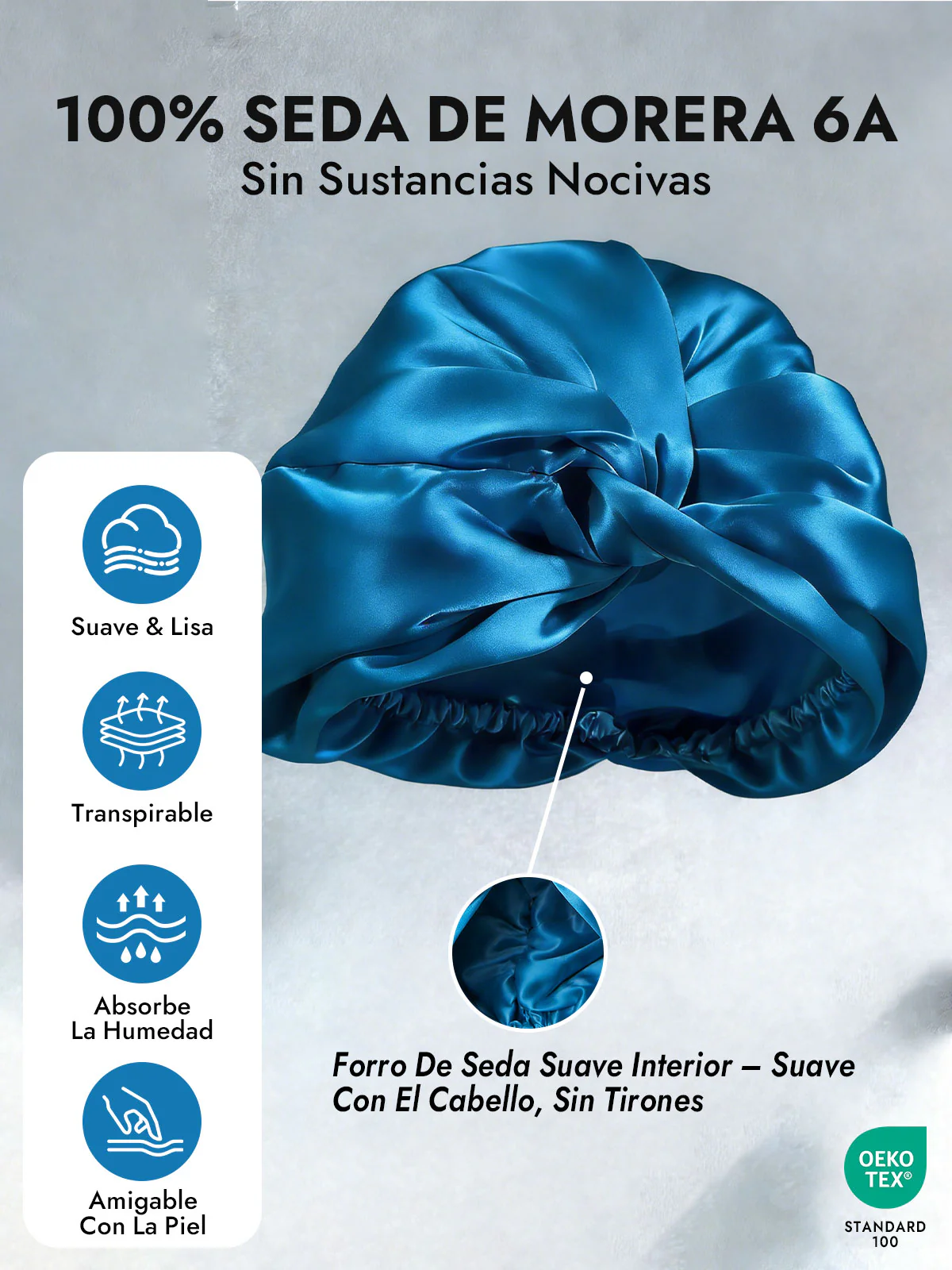 Gorro De Pura Seda Con Nudo Frontal - Image 51