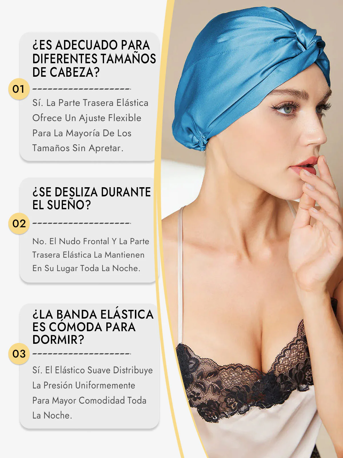 Gorro De Pura Seda Con Nudo Frontal - Image 56