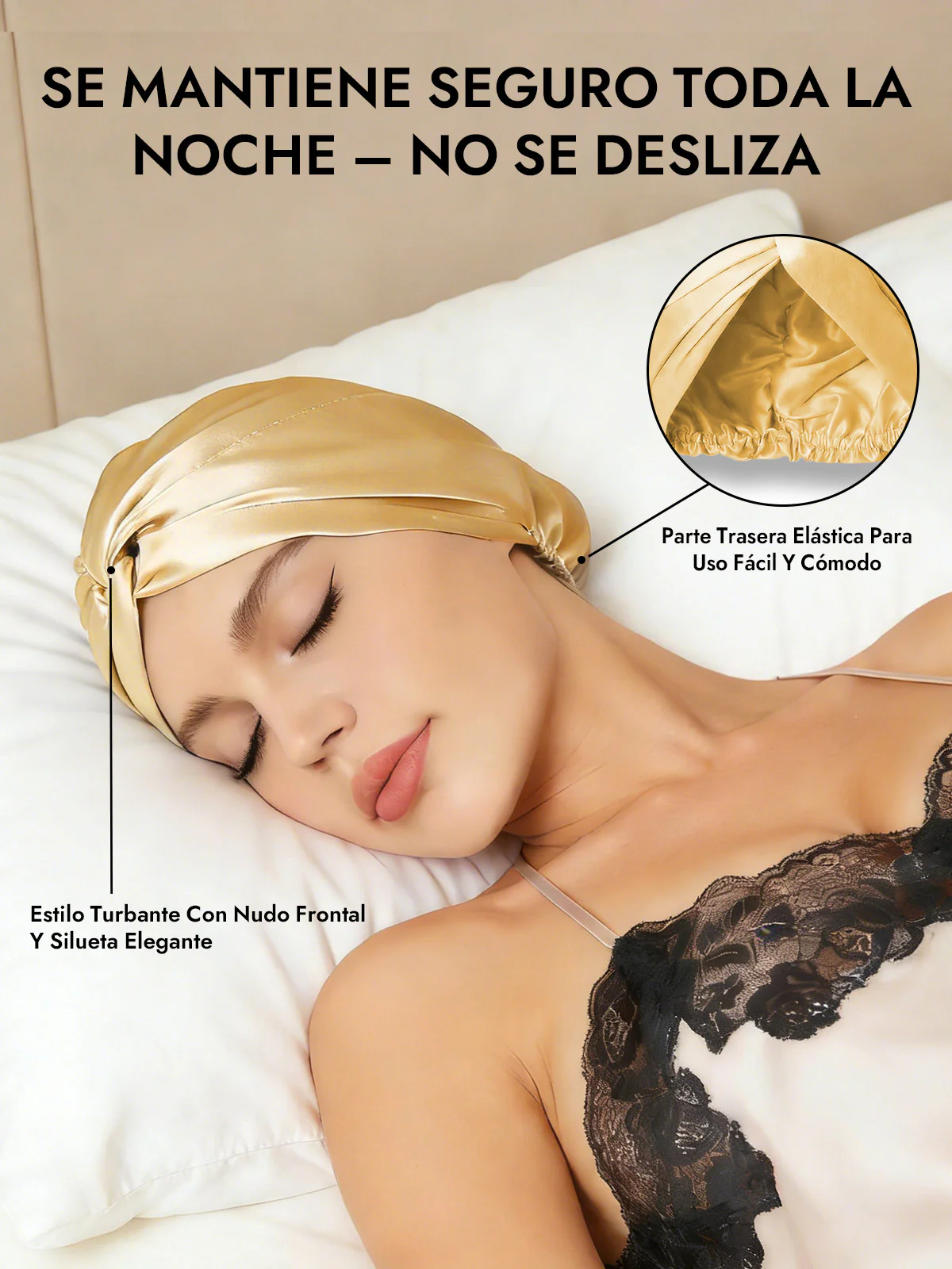 Gorro De Pura Seda Con Nudo Frontal - Image 62