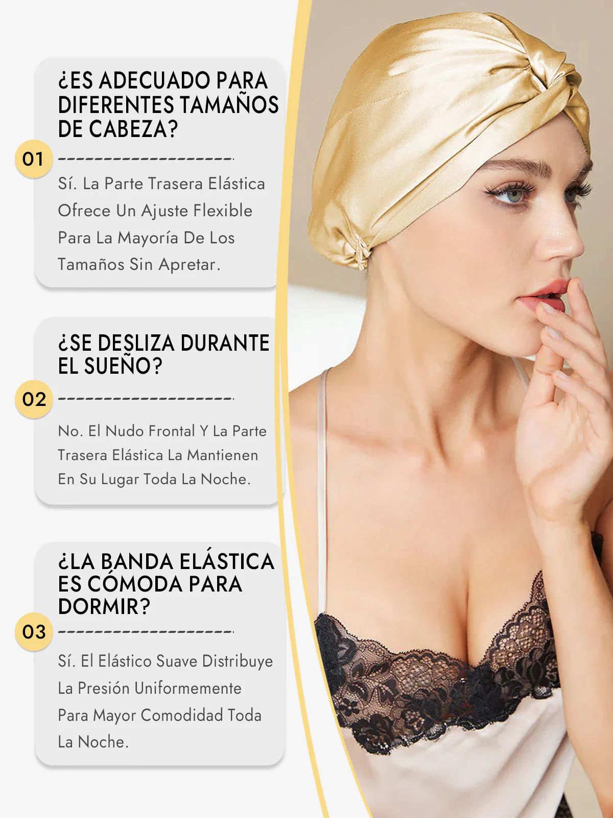 Gorro De Pura Seda Con Nudo Frontal - Image 64