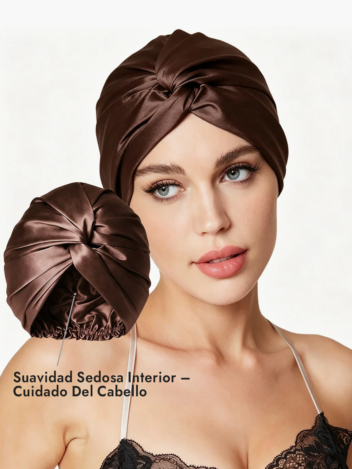 Gorro De Pura Seda Con Nudo Frontal - Image 68
