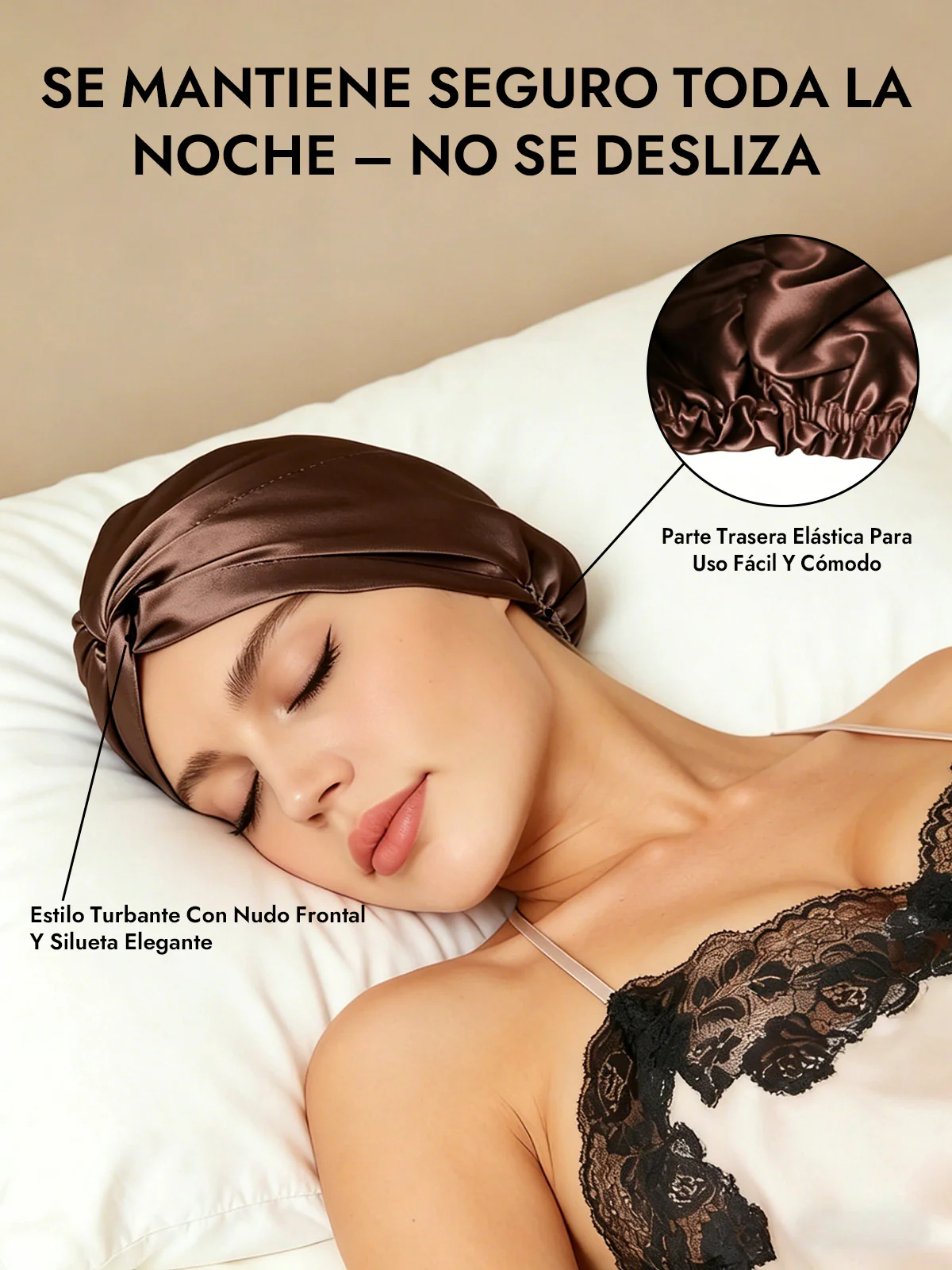 Gorro De Pura Seda Con Nudo Frontal - Image 70