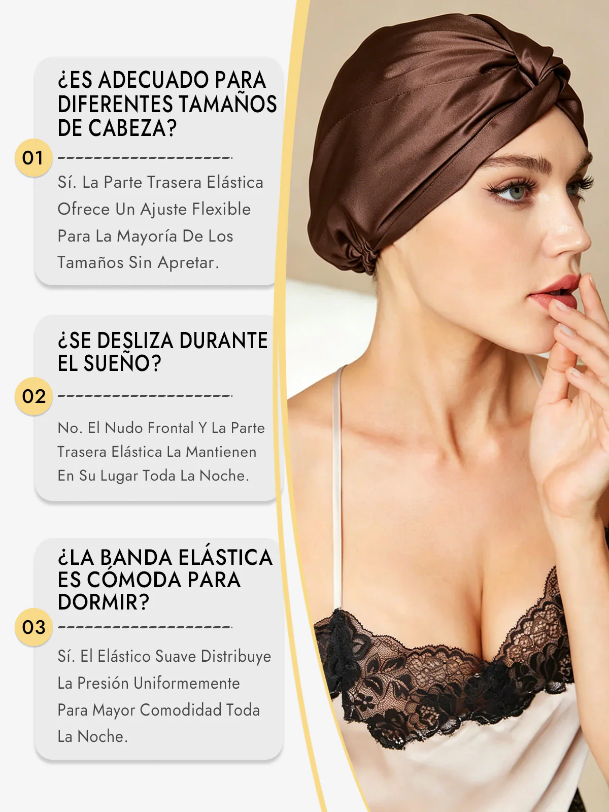 Gorro De Pura Seda Con Nudo Frontal - Image 72