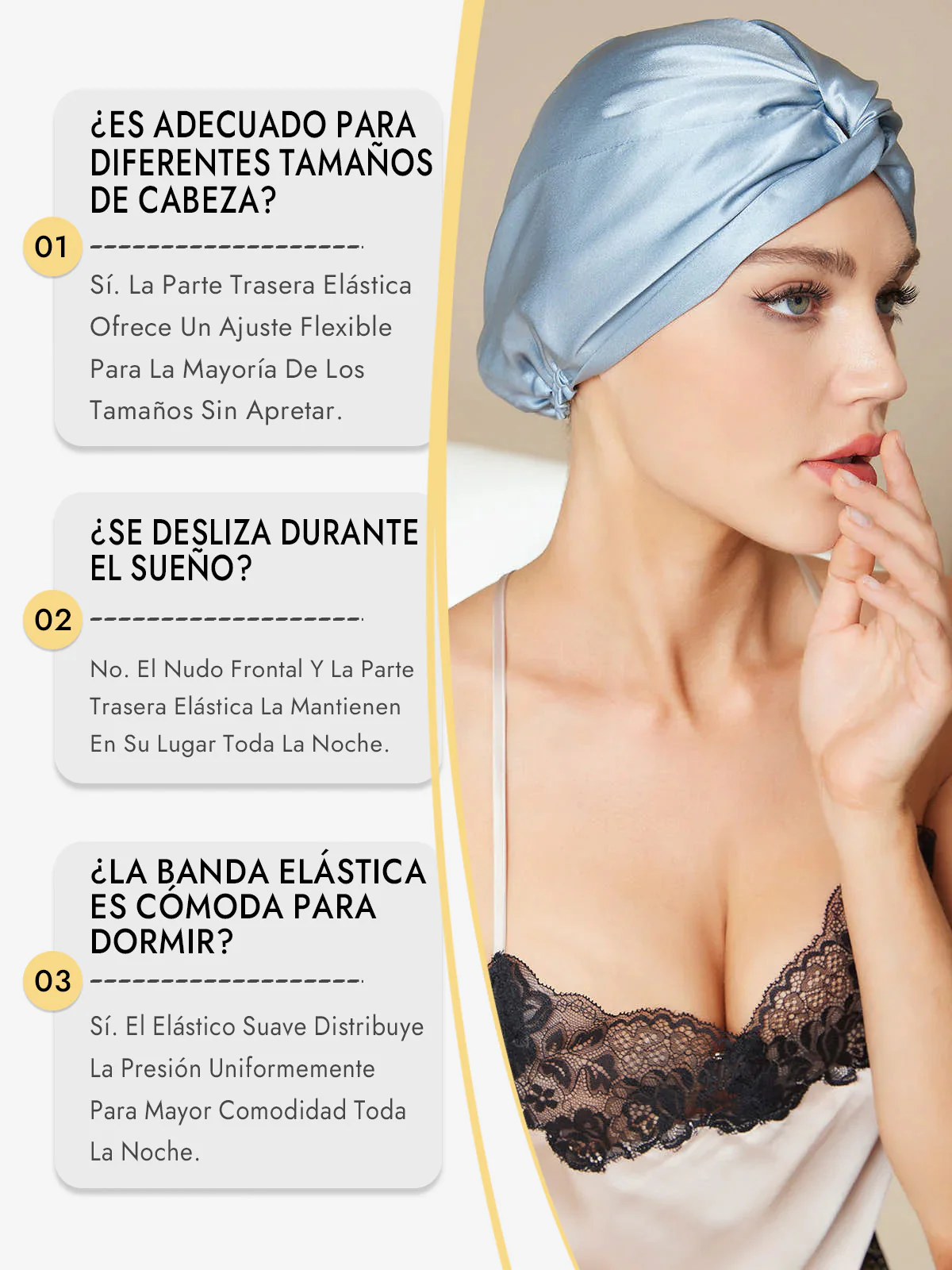 Gorro De Pura Seda Con Nudo Frontal - Image 8