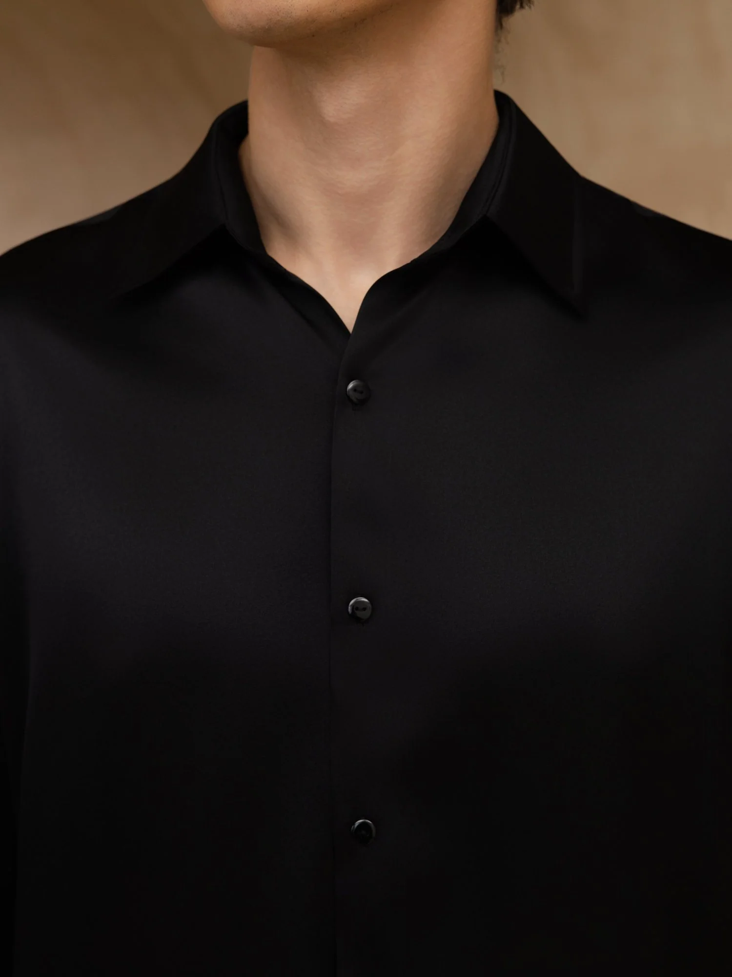 Camisa De Negocios Clásica Para Hombre De Manga Larga Con Cuello De Solapa En Seda 19Momme - Image 30