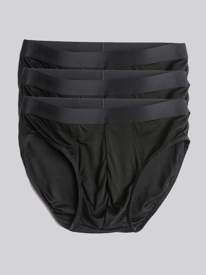 3 Piezas Calzoncillos Hombre Transpirables en Seda Pura - Image 10