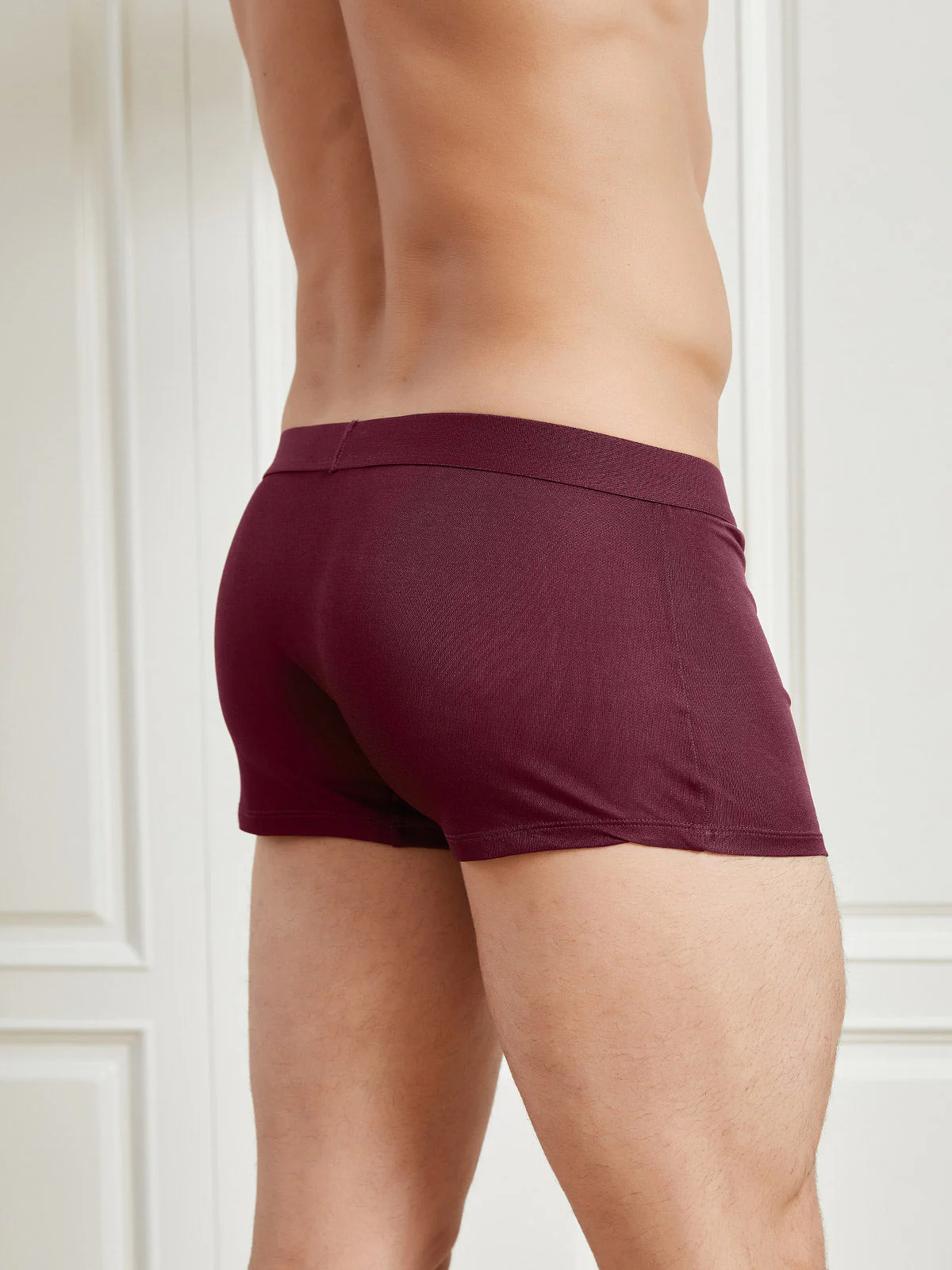 3 Piezas De Ropa Interior Tipo Bóxer De Seda Pura Para Hombre - Image 11