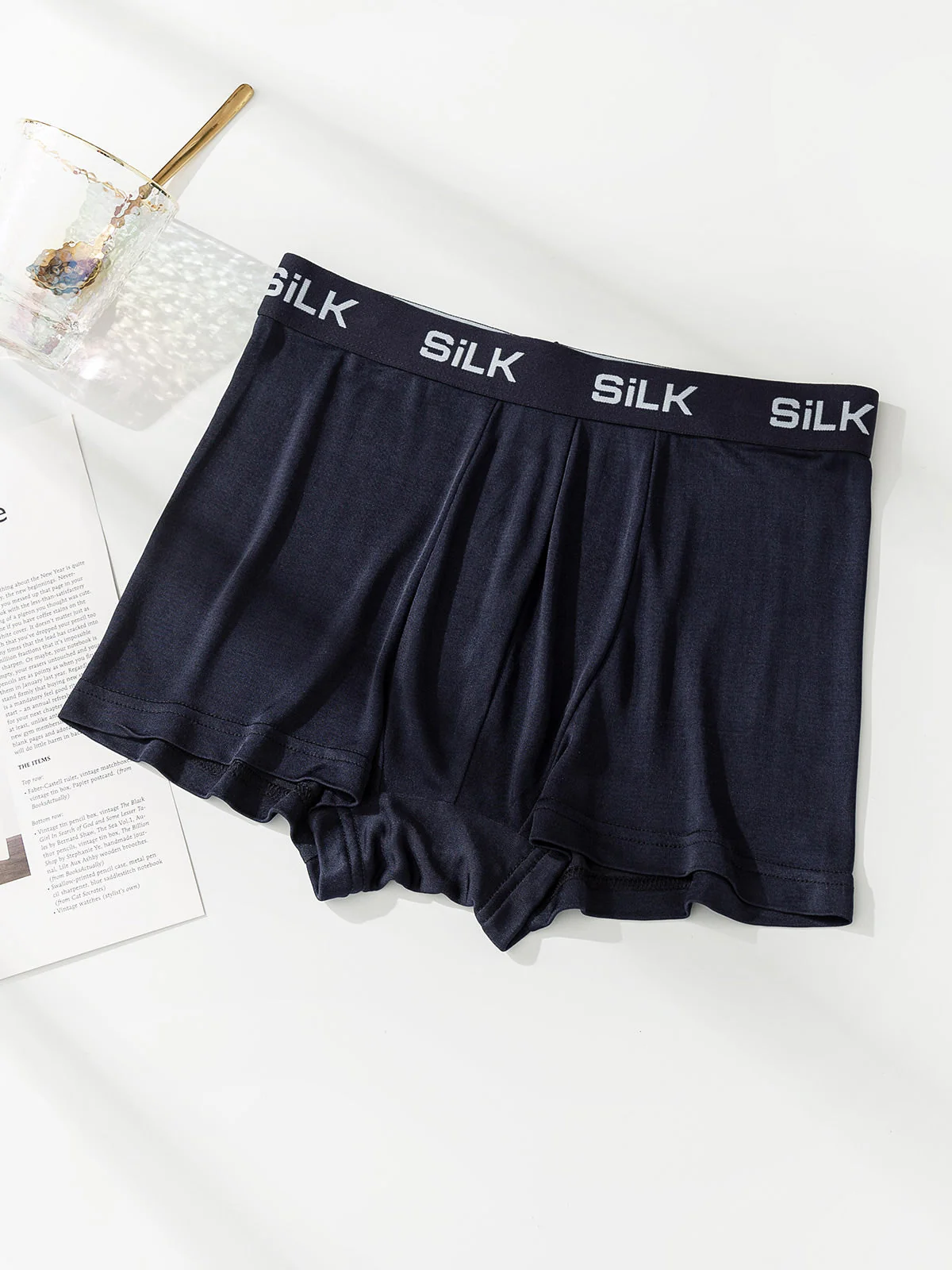 3 Piezas De Ropa Interior Tipo Bóxer De Seda Pura Ultrasuave Y Cómoda Para Hombre - Image 5