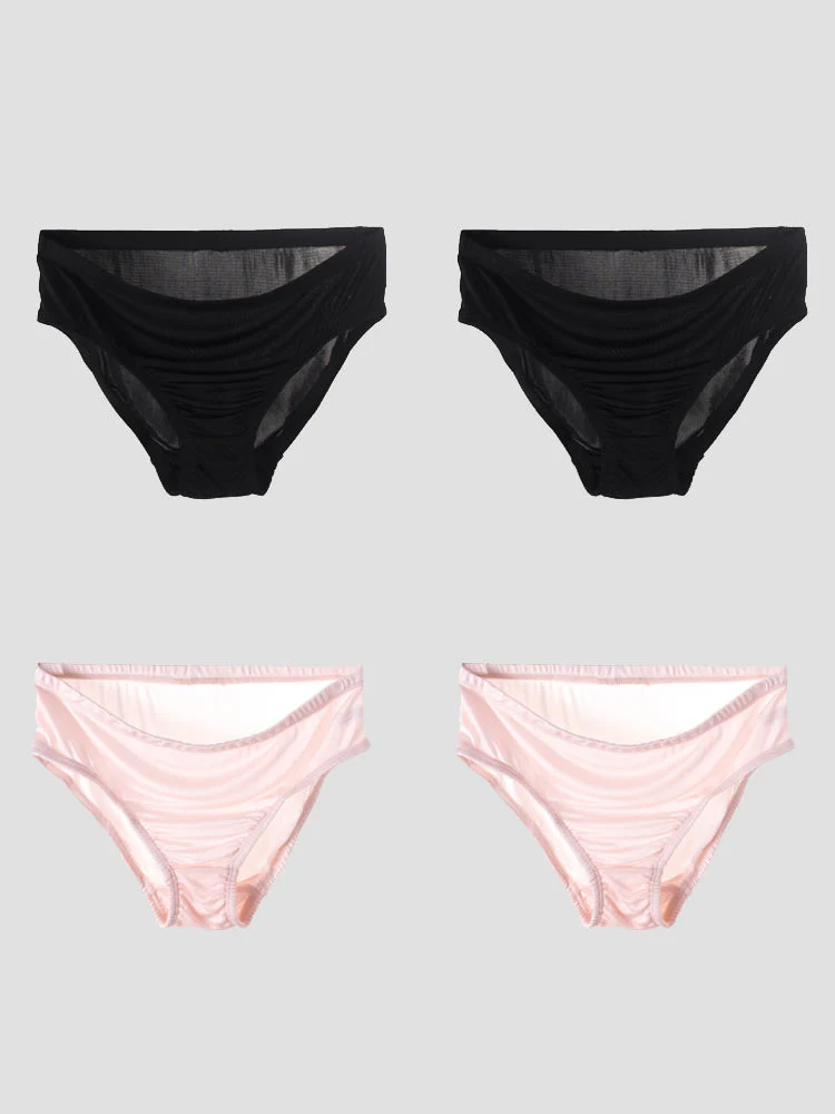 4 Braguitas de Mujer de Jersey de Seda de Morera (Sujetador No Incluido) - Image 10