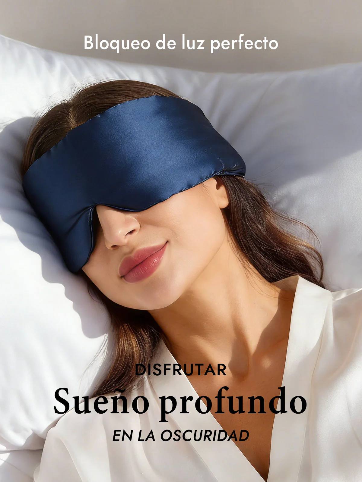 Elegante antifaz para dormir de seda de una pieza - Image 15