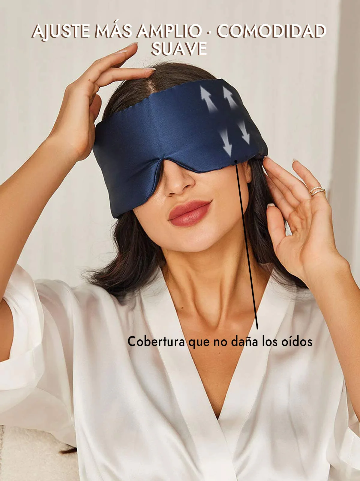 Elegante antifaz para dormir de seda de una pieza - Image 17