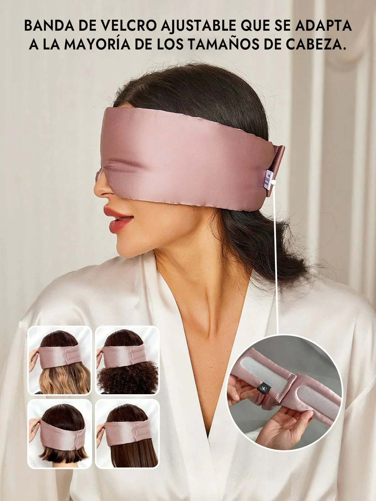 Elegante antifaz para dormir de seda de una pieza - Image 28