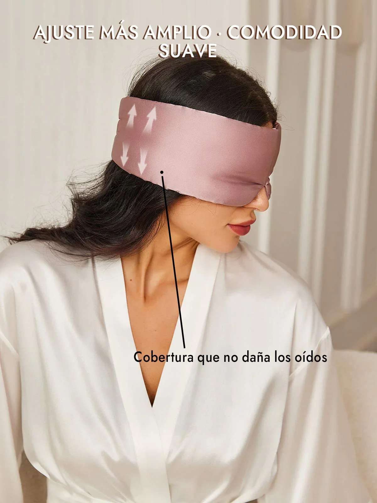 Elegante antifaz para dormir de seda de una pieza - Image 29