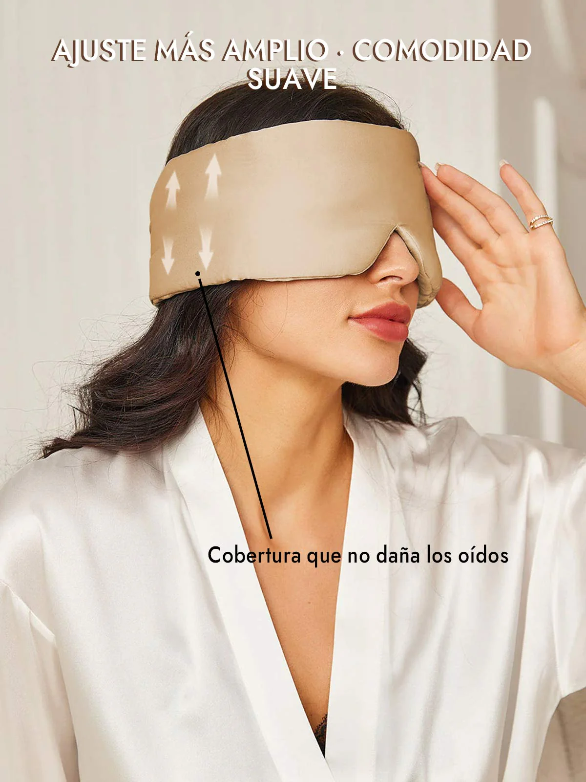 Elegante antifaz para dormir de seda de una pieza - Image 35