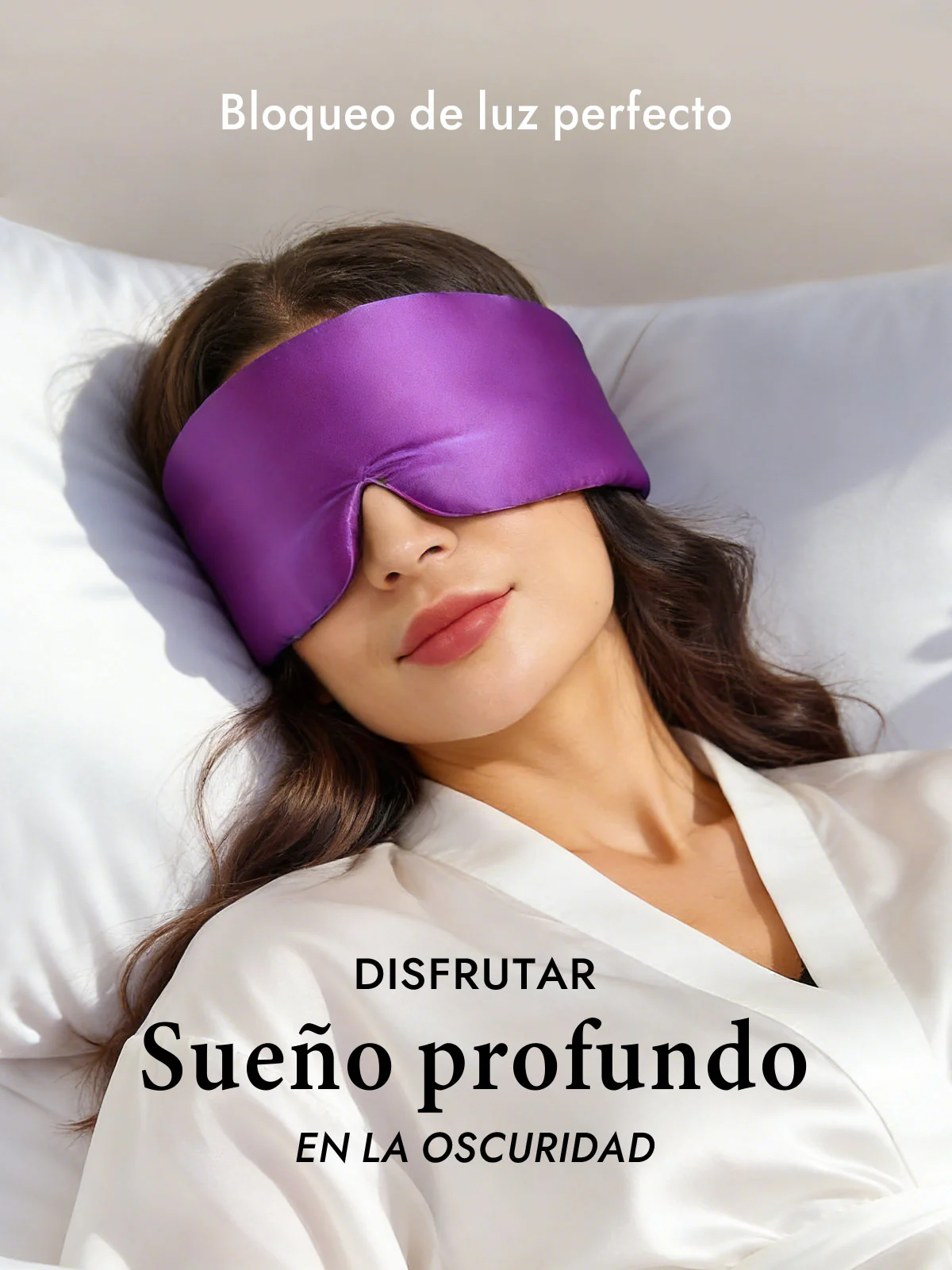 Elegante antifaz para dormir de seda de una pieza - Image 39