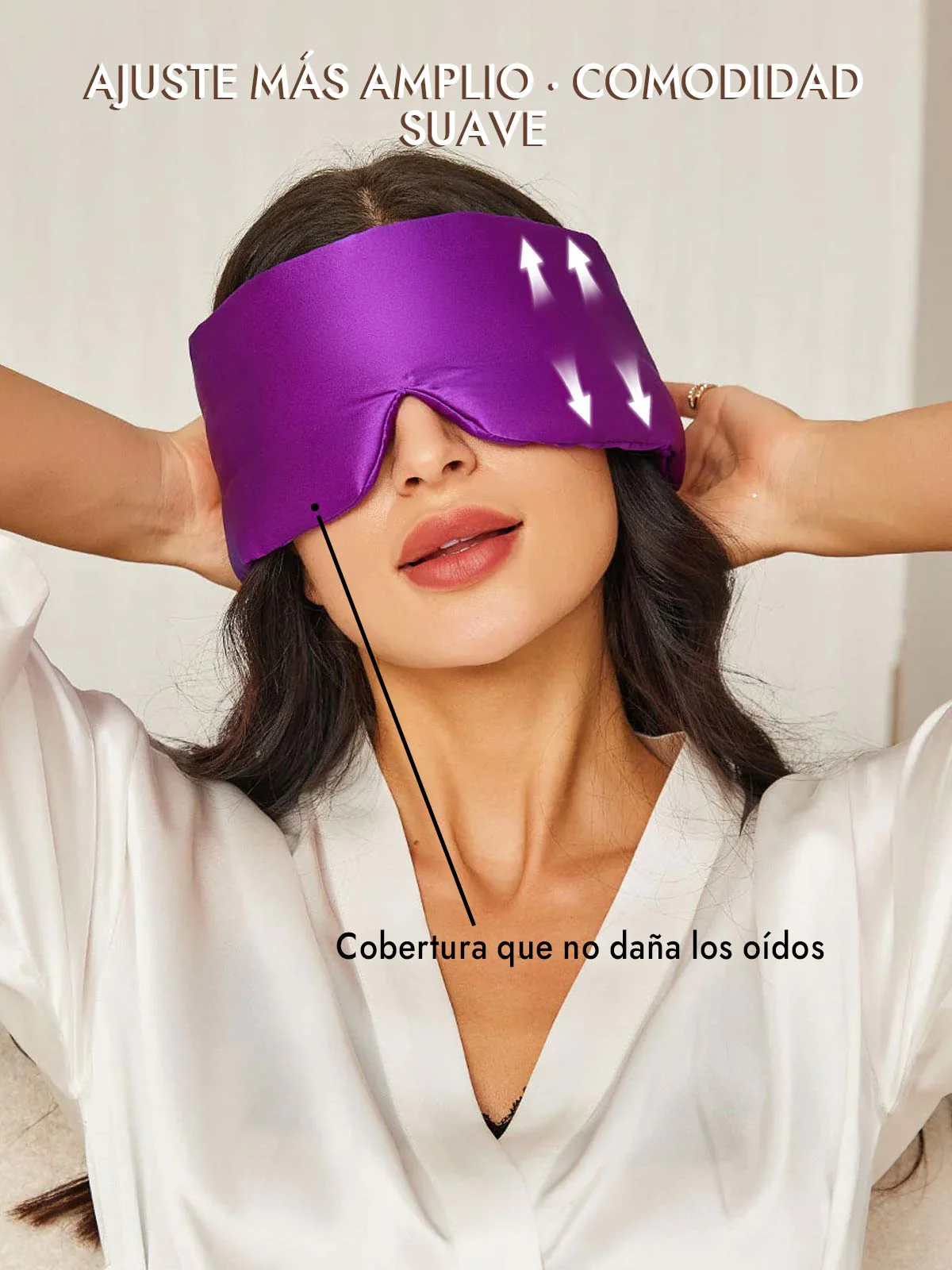 Elegante antifaz para dormir de seda de una pieza - Image 41