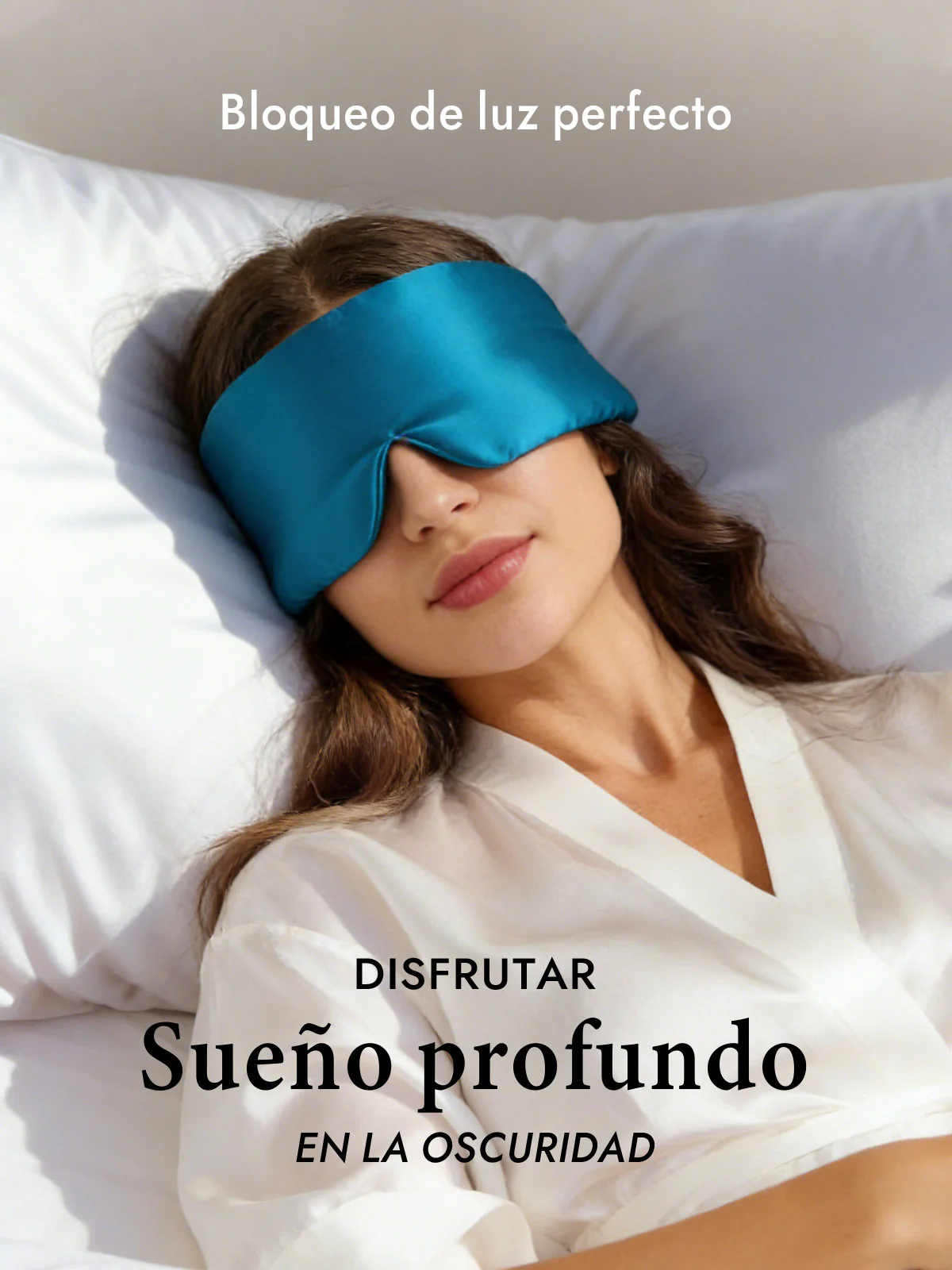 Elegante antifaz para dormir de seda de una pieza - Image 45