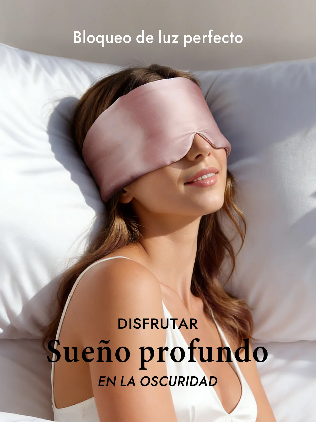 Elegante antifaz para dormir de seda de una pieza - Image 5