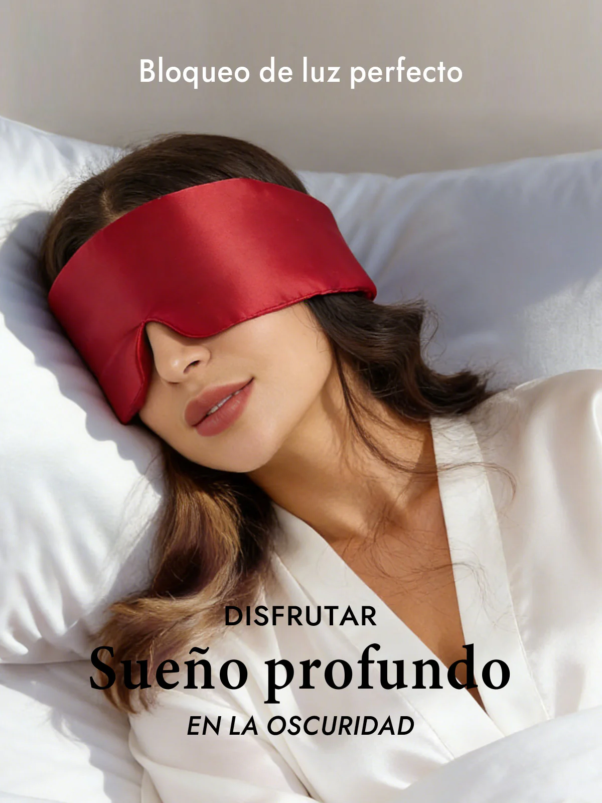 Elegante antifaz para dormir de seda de una pieza - Image 51
