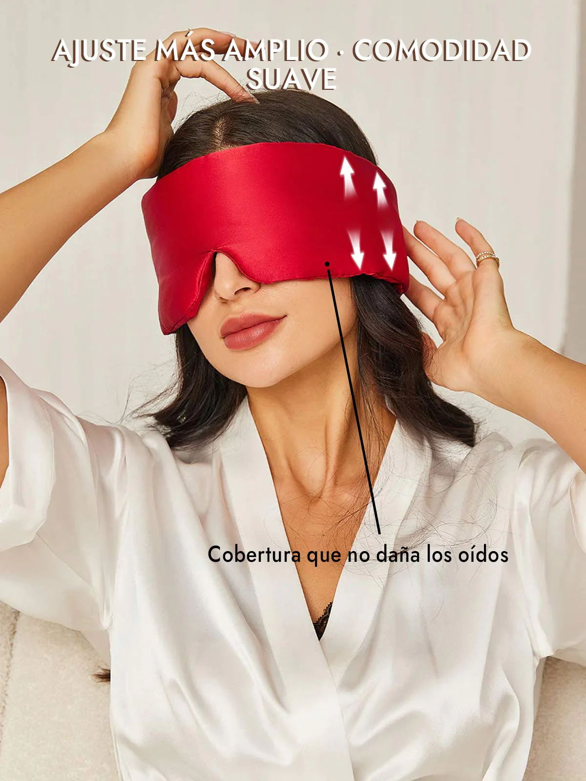 Elegante antifaz para dormir de seda de una pieza - Image 53