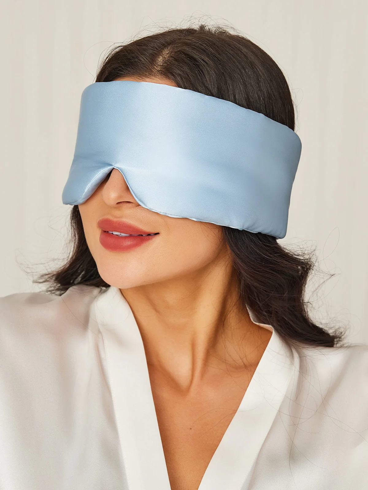Elegante antifaz para dormir de seda de una pieza - Image 61