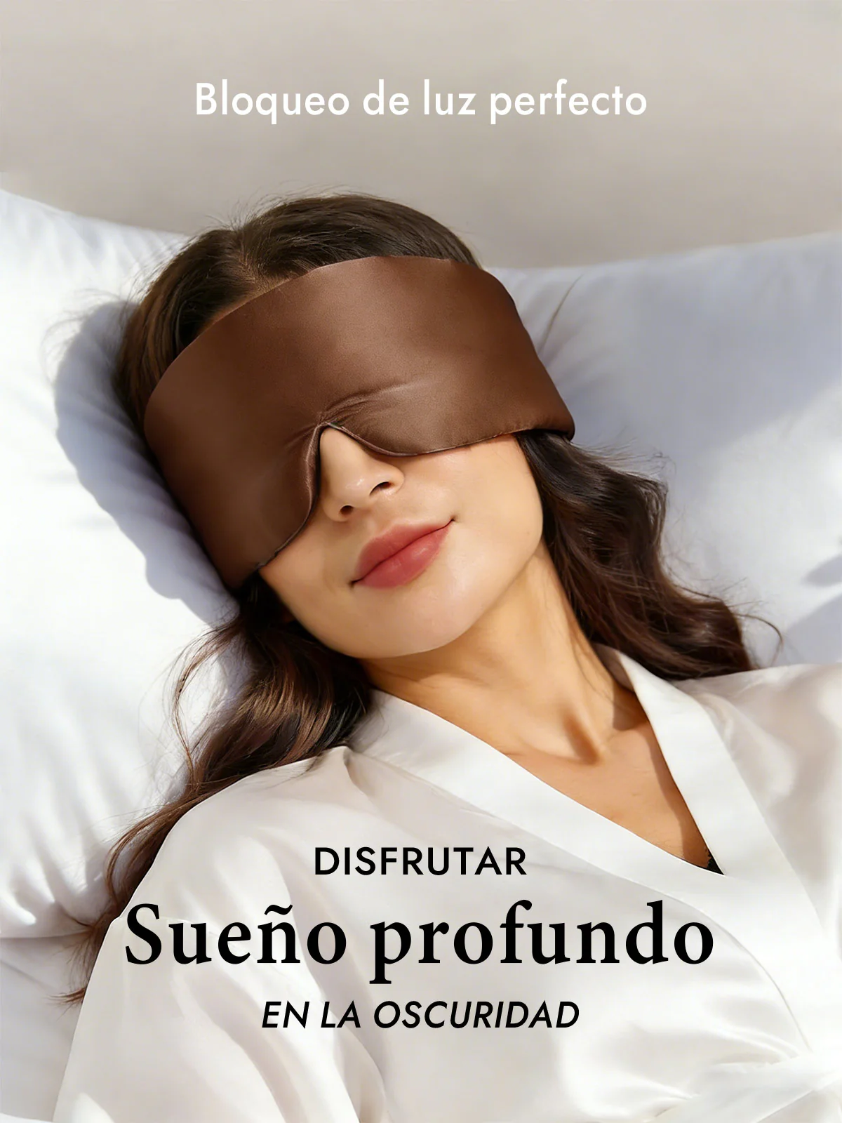 Elegante antifaz para dormir de seda de una pieza - Image 69