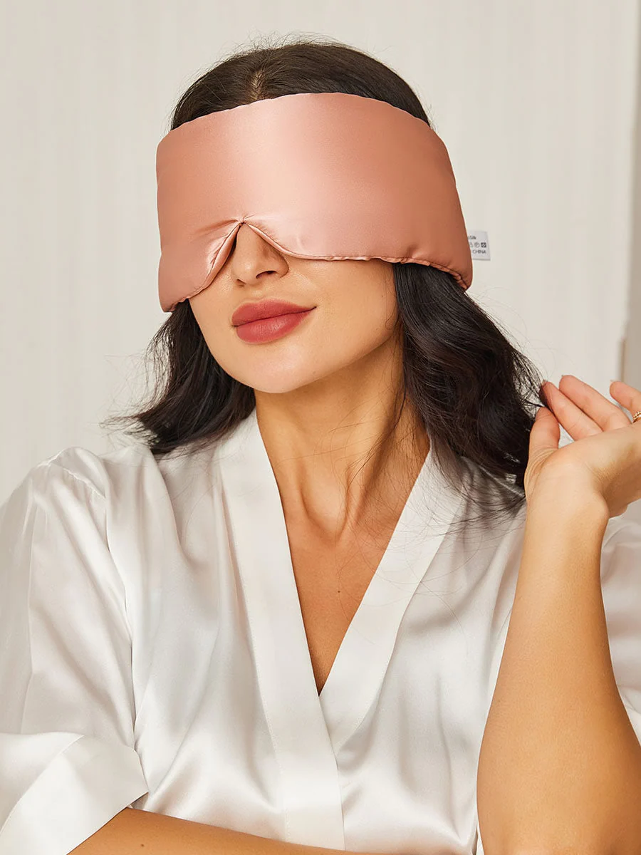 Elegante antifaz para dormir de seda de una pieza - Image 73