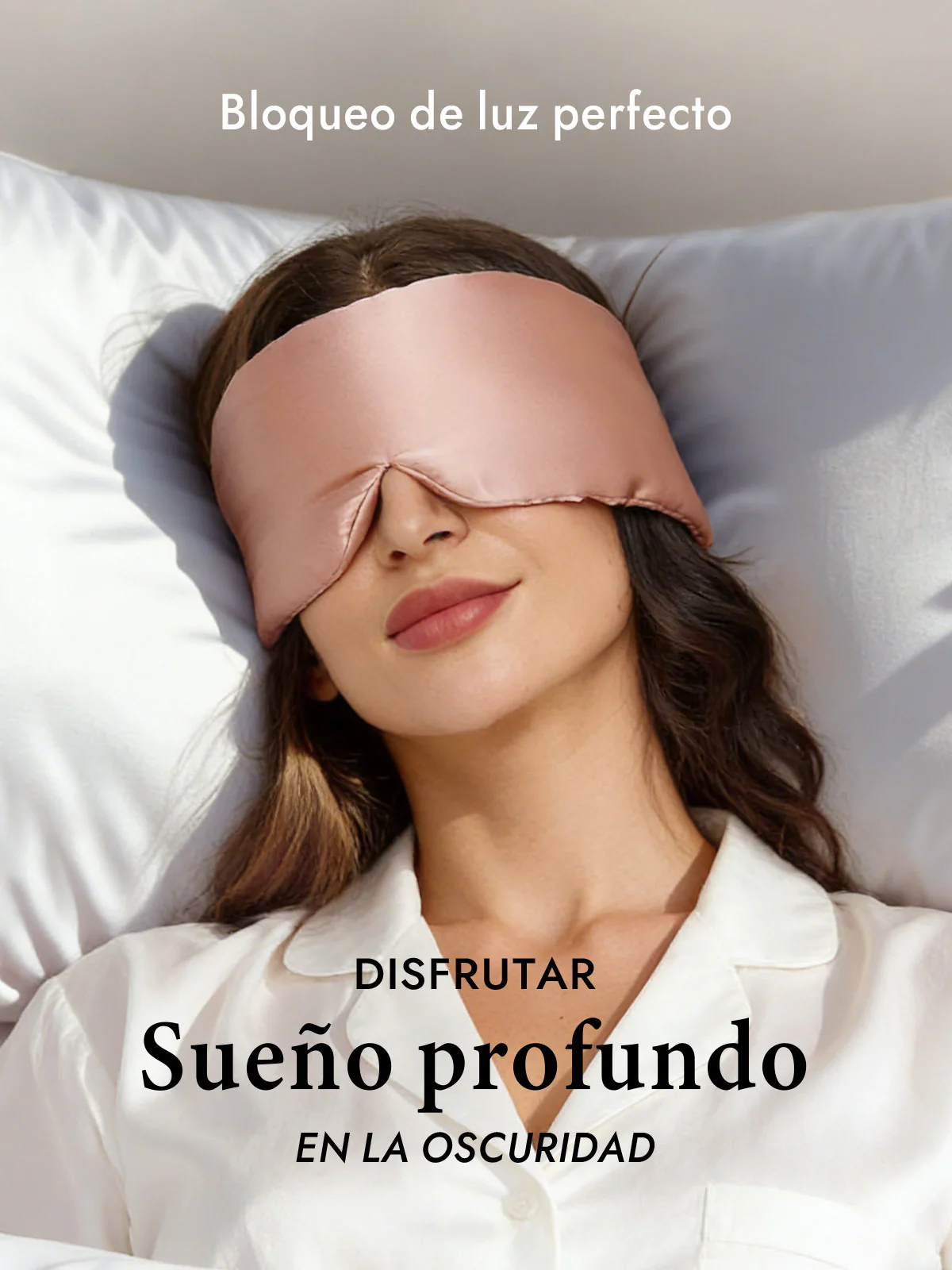 Elegante antifaz para dormir de seda de una pieza - Image 75