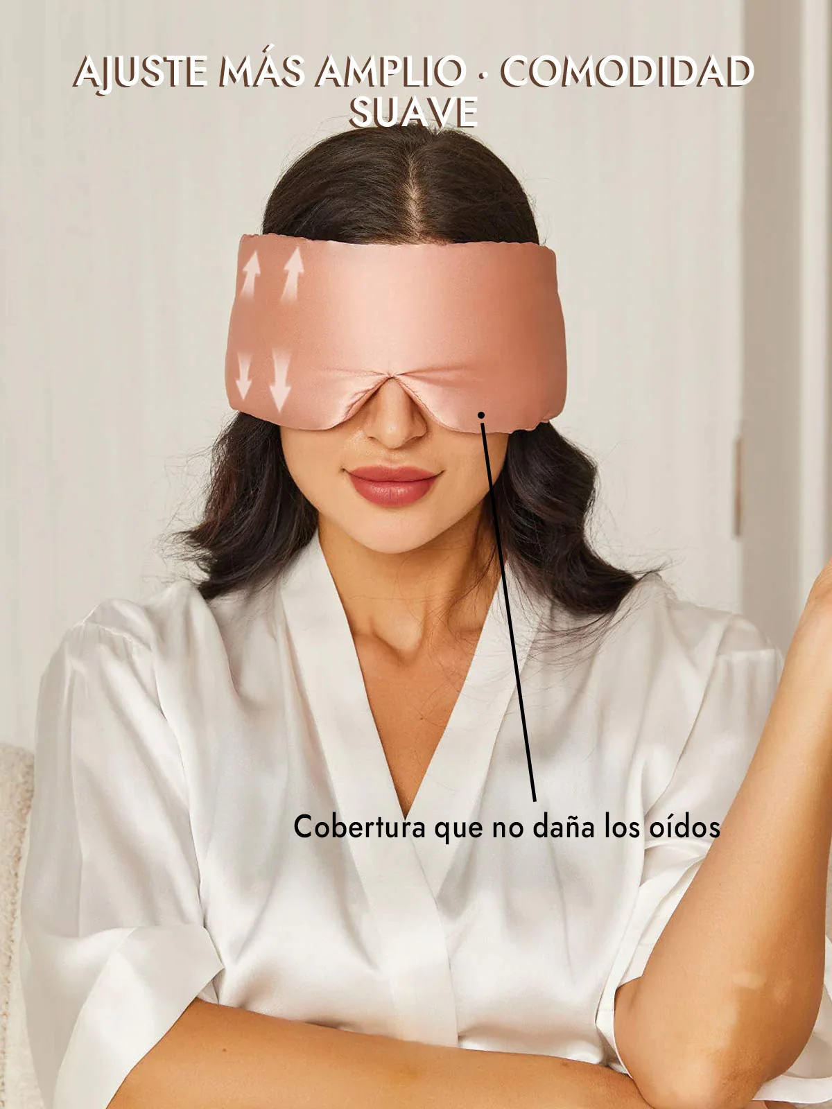 Elegante antifaz para dormir de seda de una pieza - Image 77