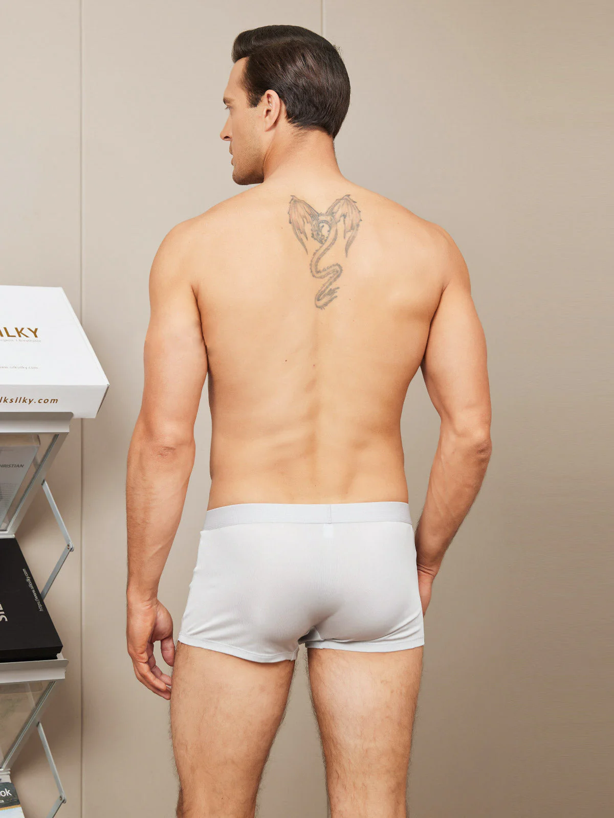 Ropa Interior Tipo Bóxer De Seda Pura Para Hombre - Image 25