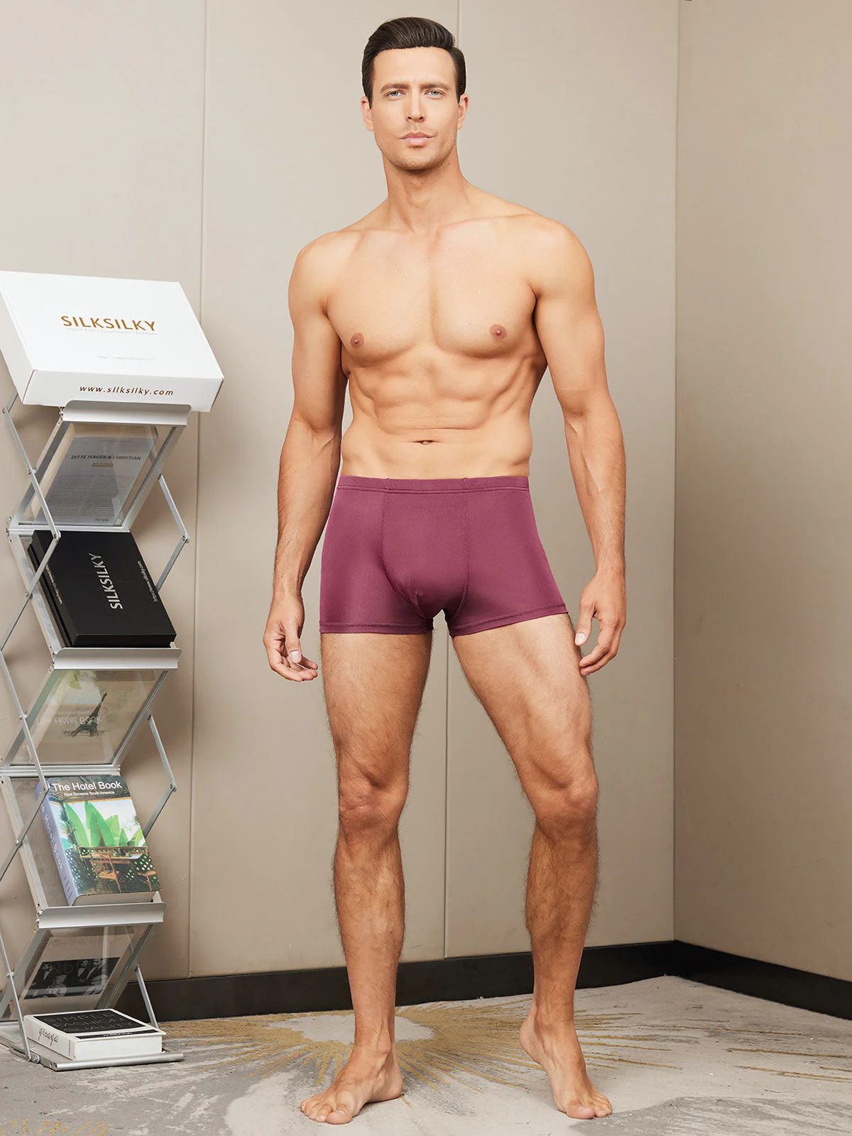 Calzoncillos Boxer Hombre De Pura Seda Ropa Interior - Image 16
