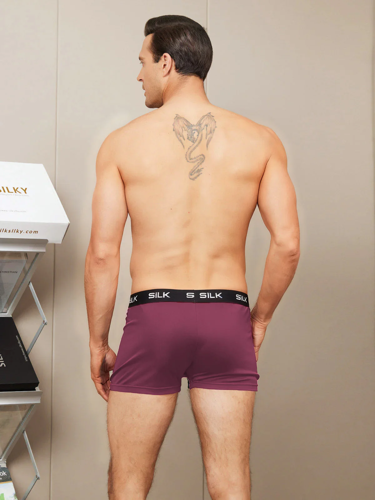Calzoncillos Boxer Hombre Ultra Suaves Cómodos De Pura Seda - Image 14