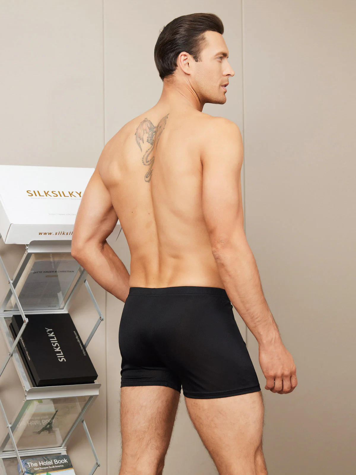 Ropa Interior De Hombre De Pura Seda Con Abertura Delantera - Image 10