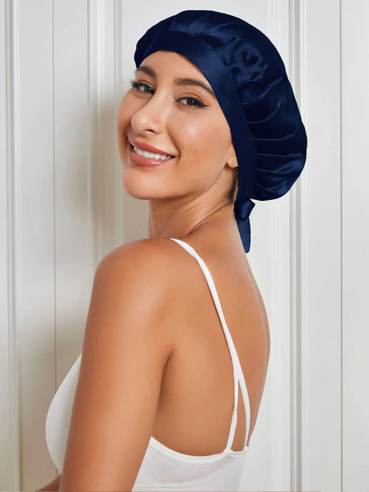 Gorro clásico de pura seda con cintas - Image 19
