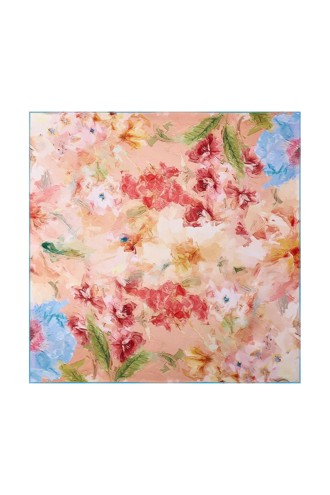 Pure Silk Floral Bliss Square Scarf - Tamaño 53x53cm