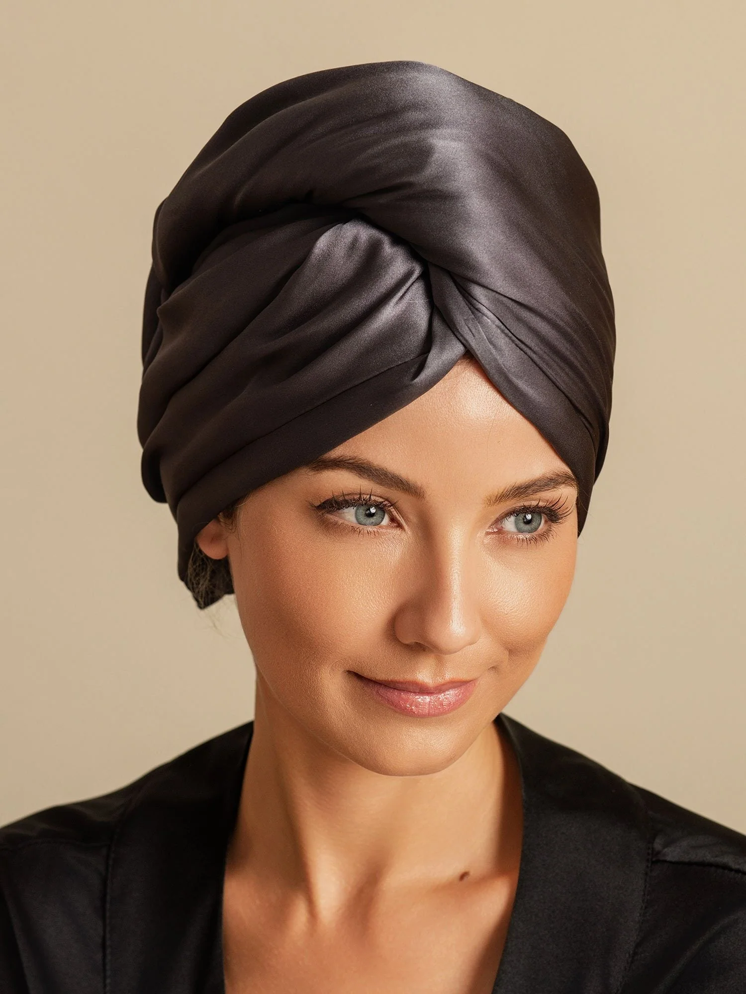 100% Seda de Mora Toalla Turbante Bifásica para el Cabello – Secado Rápido, Anti-Frizz & Suave con el Cabello - Image 19