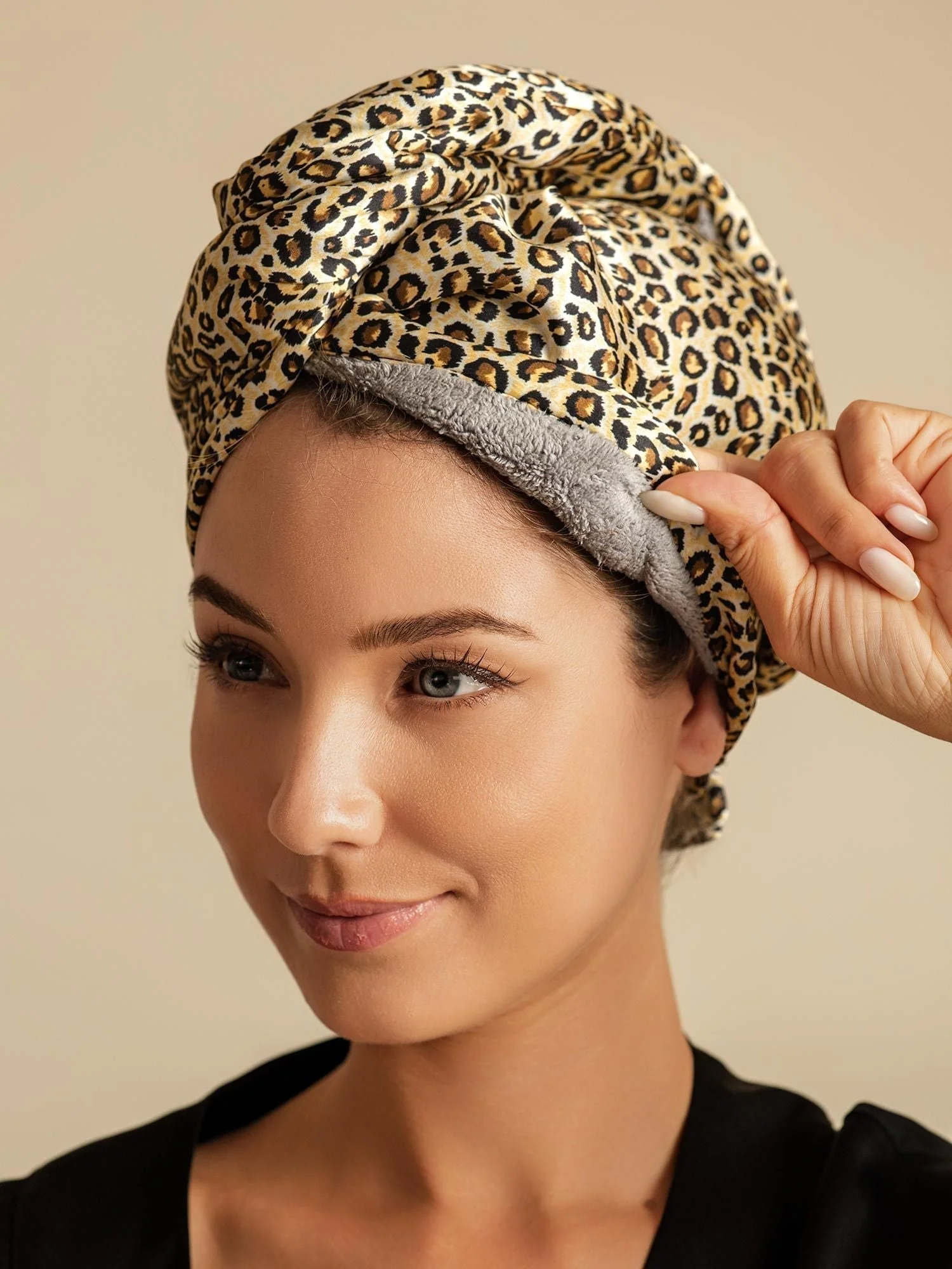 100% Seda de Mora Toalla Turbante Bifásica para el Cabello – Secado Rápido, Anti-Frizz & Suave con el Cabello - Image 24