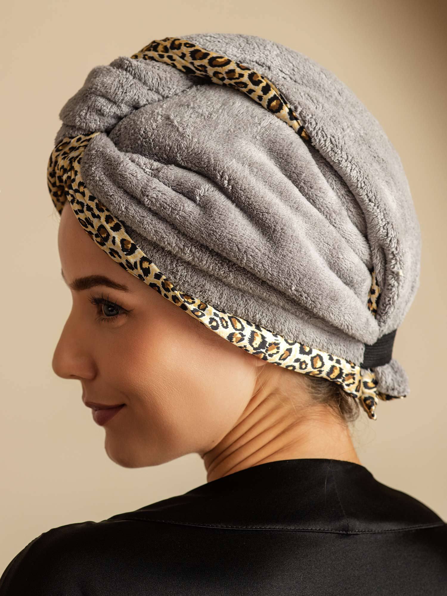 100% Seda de Mora Toalla Turbante Bifásica para el Cabello – Secado Rápido, Anti-Frizz & Suave con el Cabello - Image 29