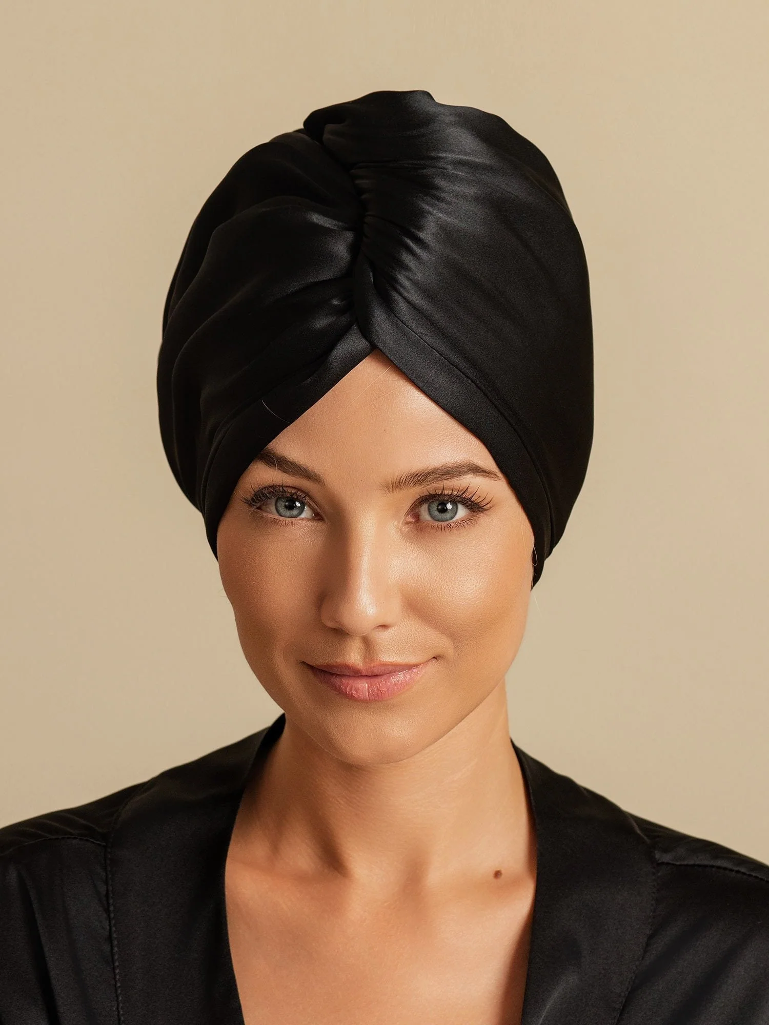 100% Seda de Mora Toalla Turbante Bifásica para el Cabello – Secado Rápido, Anti-Frizz & Suave con el Cabello - Image 8