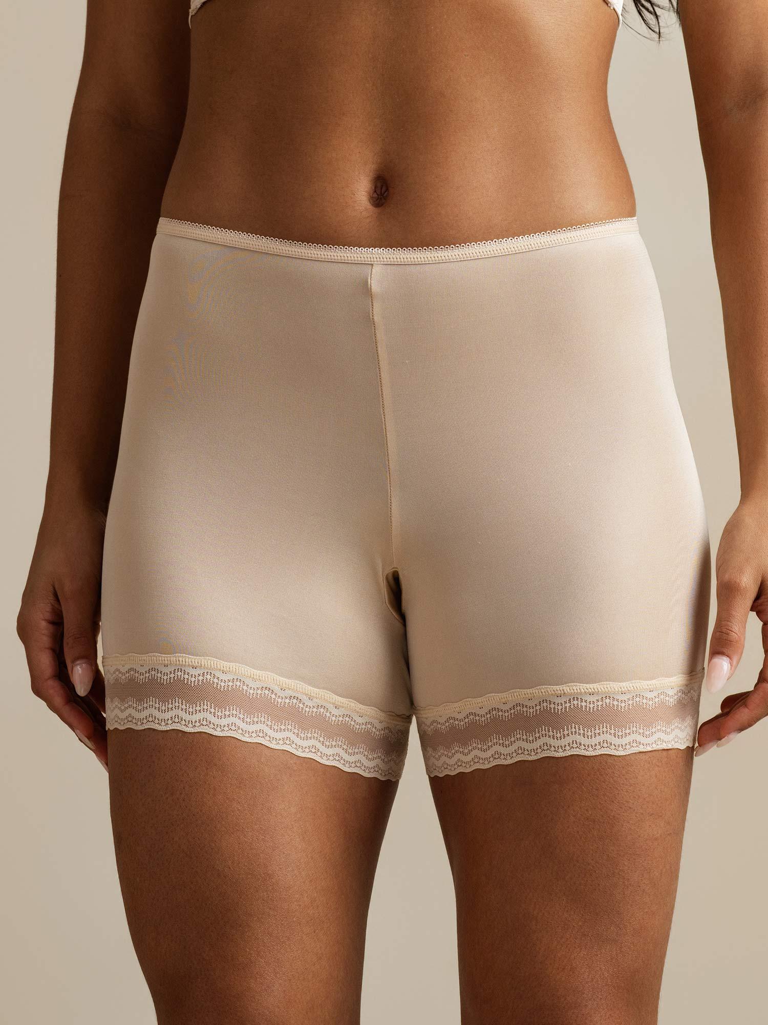 Seda Pura Encaje Borde Anti-Rozaduras Shorts - Image 10